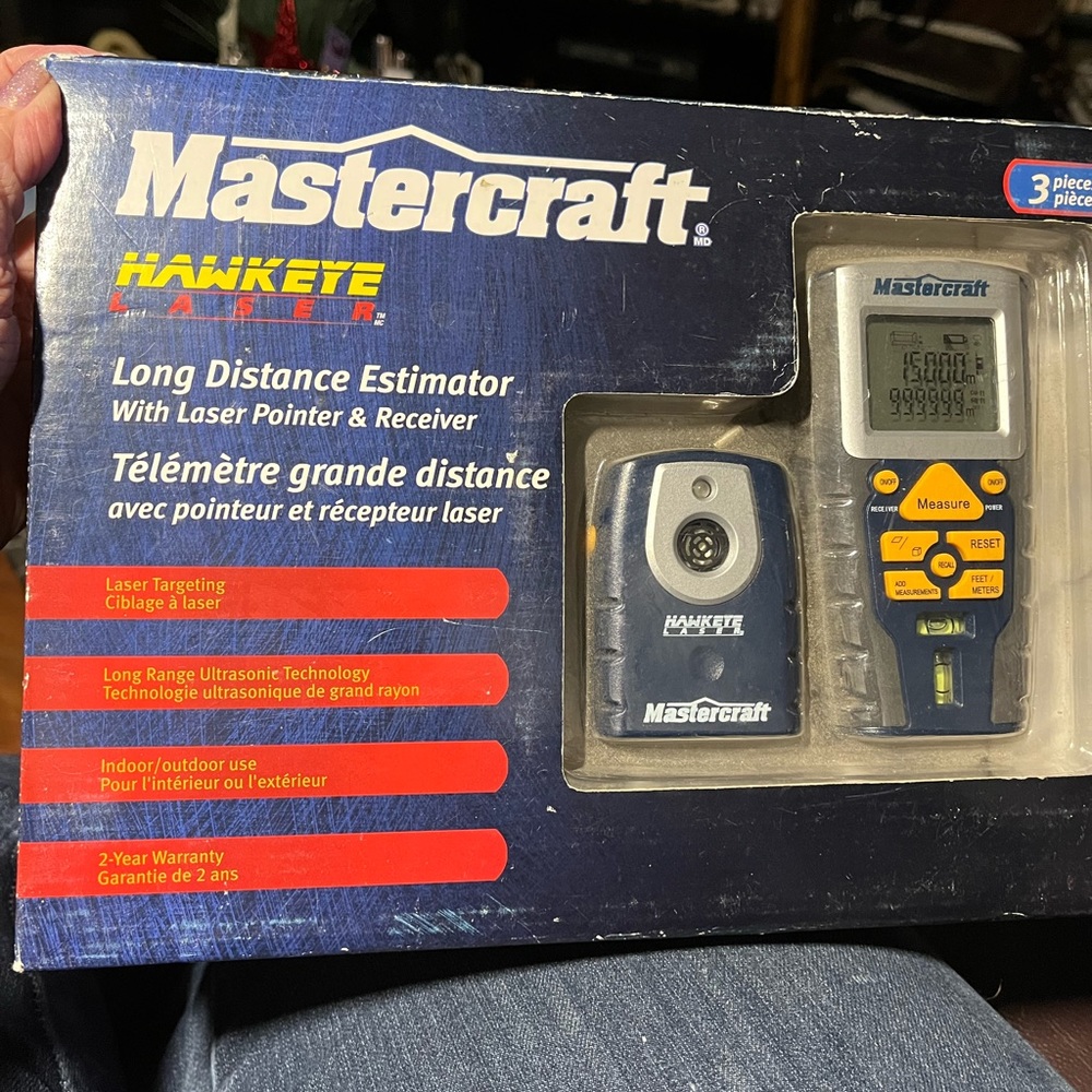 Mastercraft Hawkeye Laser Long Distance Estimator With Laser Pointer & Receiver
